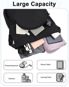 RHDZO Drawstring Backpack with Shoe Compartment for Men Women Medium Beige