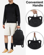 RHDZO Drawstring Backpack with Shoe Compartment for Men Women Medium Beige