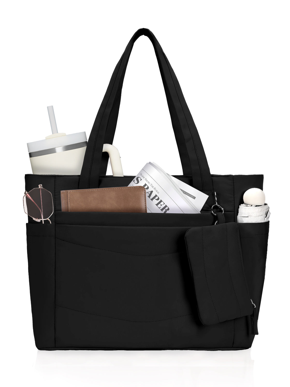 Tote Bag for Women with 15.6″ Laptop Compartment & Cup Holder