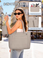 Tote Bag for Women with 15.6″ Laptop Compartment & Cup Holder