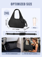 RHDZO Gym Bag for Women with Shoe and Wet Compartments, Yoga Mat Holder